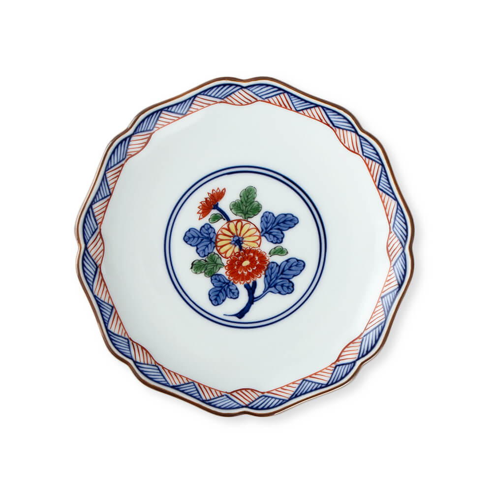 観賞皿 飾り皿 菊絵 希少 彫刻品 美術品 作家物 在銘 i24163_2.jpg