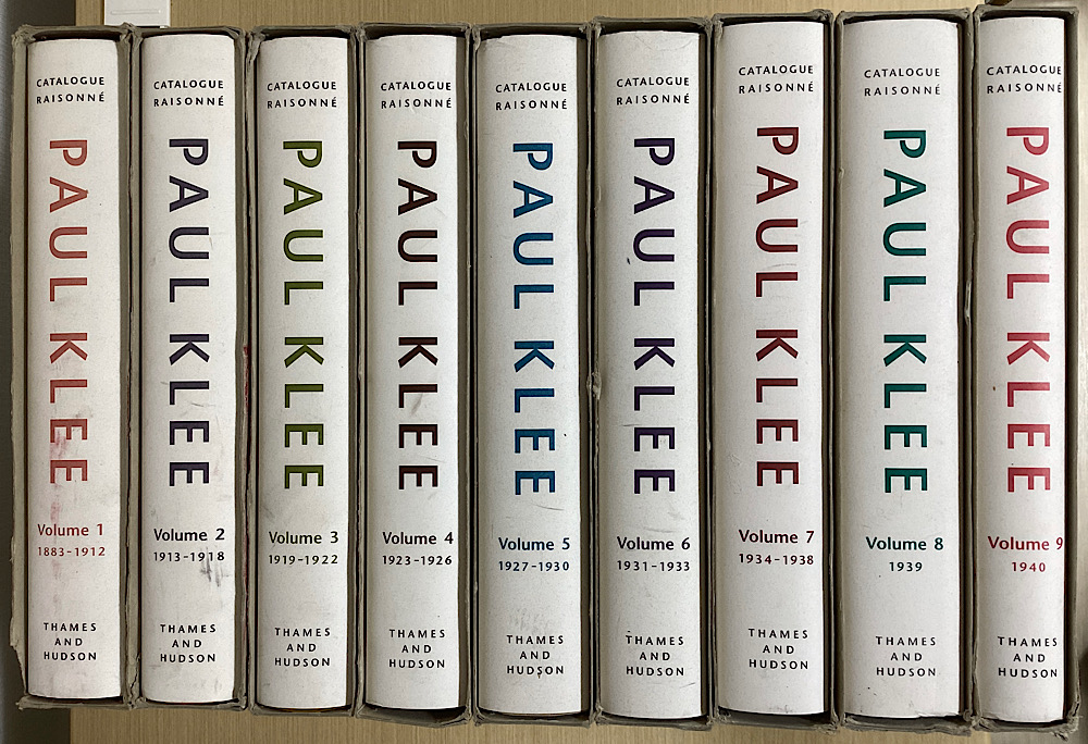 Paul Klee Catalogue Raisonne パウル・クレー カタログ・レゾネ 全9冊
