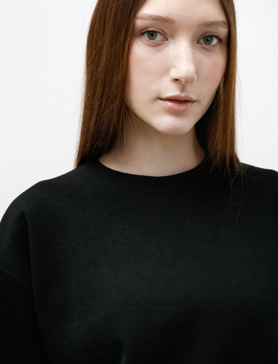 Auralee Smooth Soft BD Sweat P/O Black – Neighbour