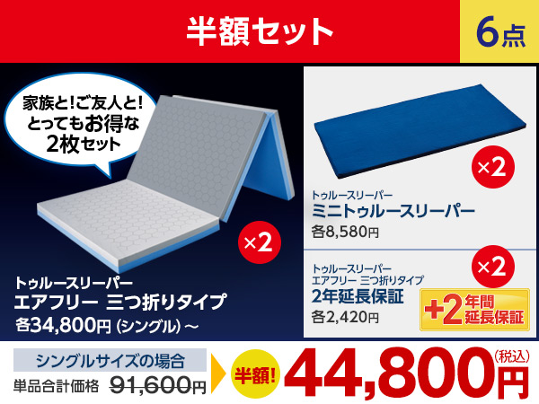 公式】トゥルースリーパー エアフリー 三つ折りタイプ（硬め・高反発