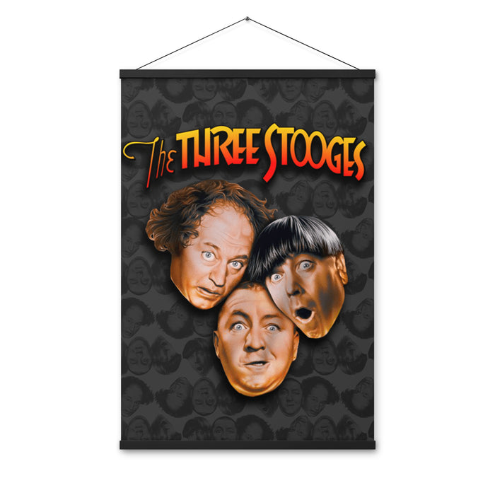 Three Stooges Big Heads Logo Poster with hanger — The Three