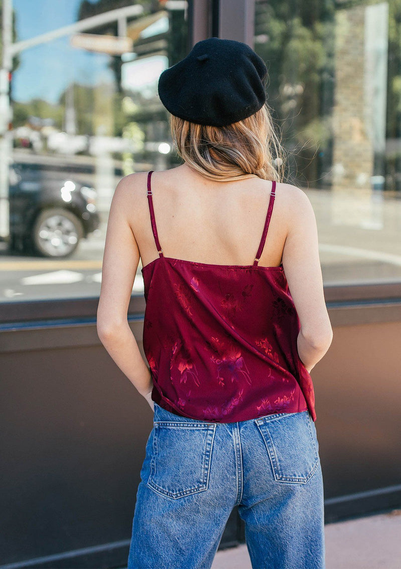 Romantic, Silky Floral Camisole Tank Top | LOVESTITCH