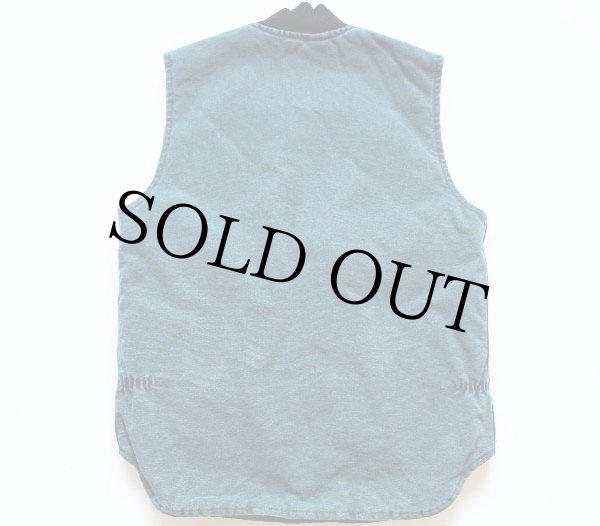 80s USA製 carharttカーハート キルティングライナー ダックベスト MR