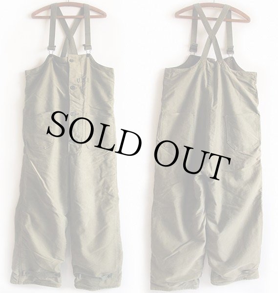 40s 米軍 U.S.NAVY N-1 デッキパンツ オリーブドラブ M