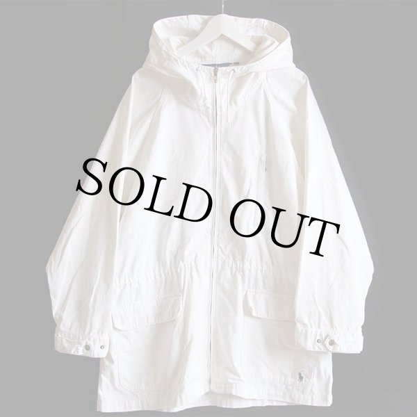 90s ラルフローレン コットンパーカー 白 L☆モッズコート - Sixpacjoe