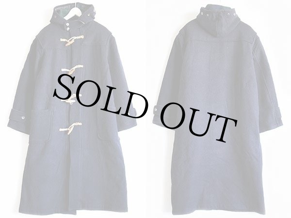 90s USA製 ポロ ラルフローレン ウール ダッフルコート 紺 M