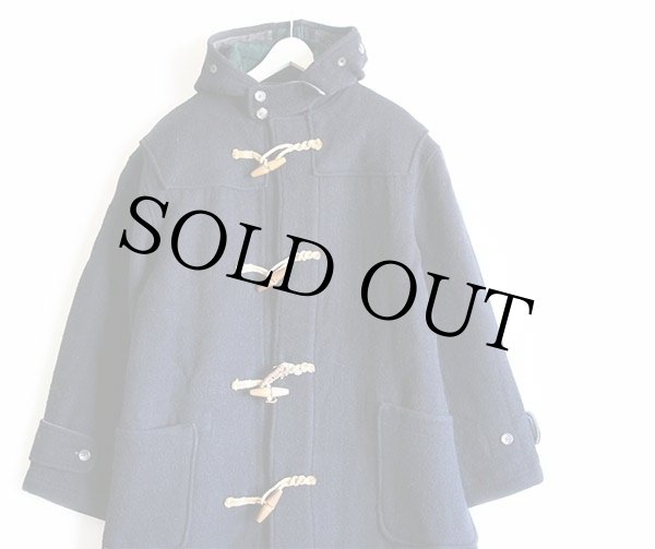 90s USA製 ポロ ラルフローレン ウール ダッフルコート 紺 M