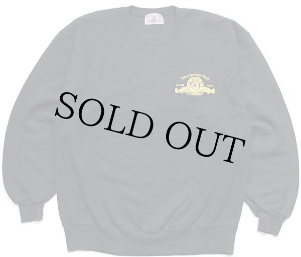 90s USA製 Metro goldwyn Mayer ロゴ刺繍 スウェット 黒 L - Sixpacjoe