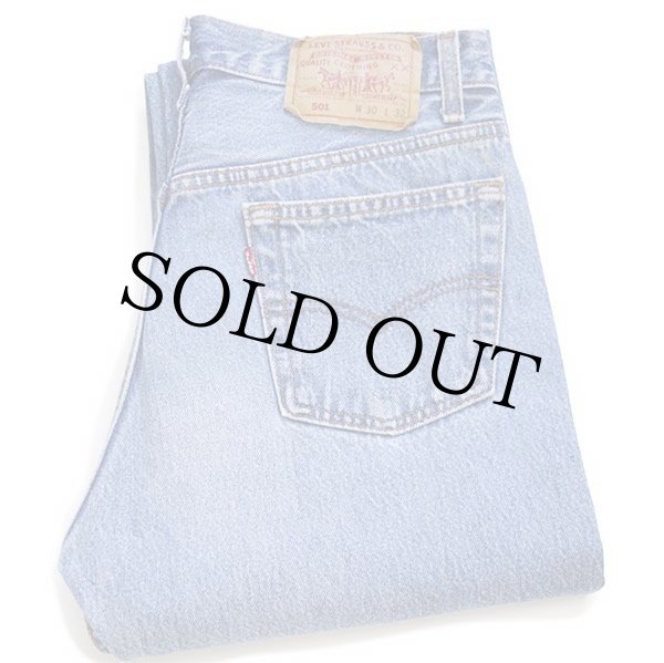 90s USA製 Levi'sリーバイス 501 デニムパンツ w30 L32☆76