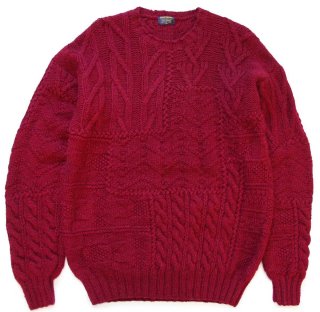 70s IZOD LACOSTE ラコステ ワンポイント パール編み アクリルニット