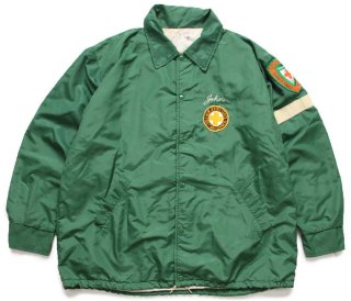 60s VFW チェーン刺繍 メルトン ウール ジップスタジャン L