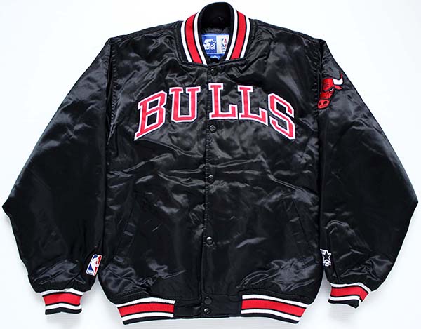 90s STARTERスターター NBA BULLS シカゴ ブルズ ナイロンスタジャン