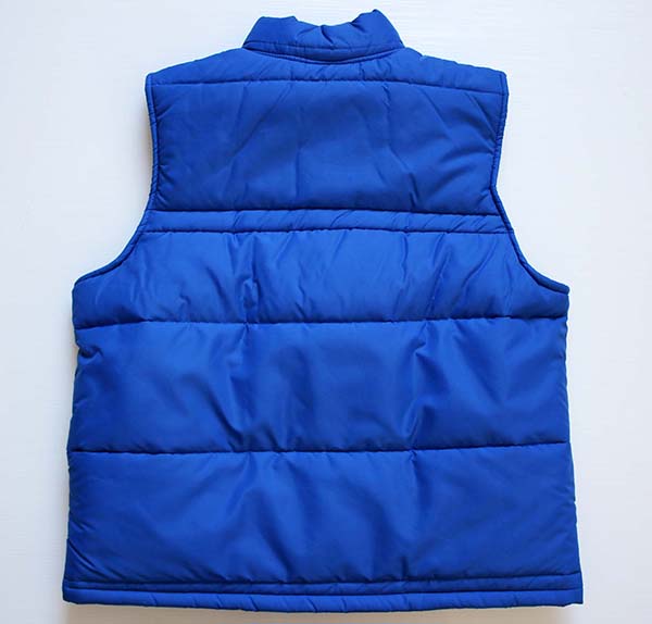 70s Swingster GOODYEAR パッチ付き 中綿入り レーシングベスト 青 L