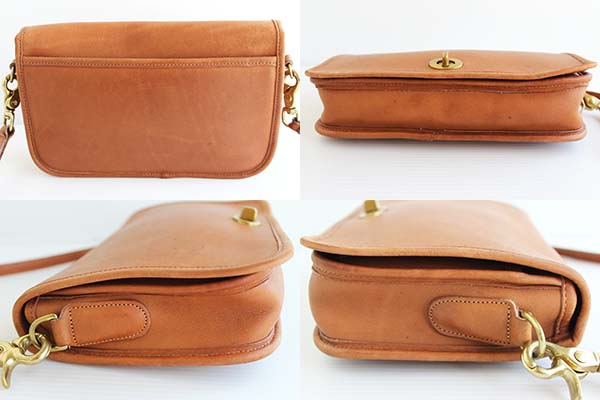 USA製COACH オールド コーチ レザーショルダーバッグ 茶☆202