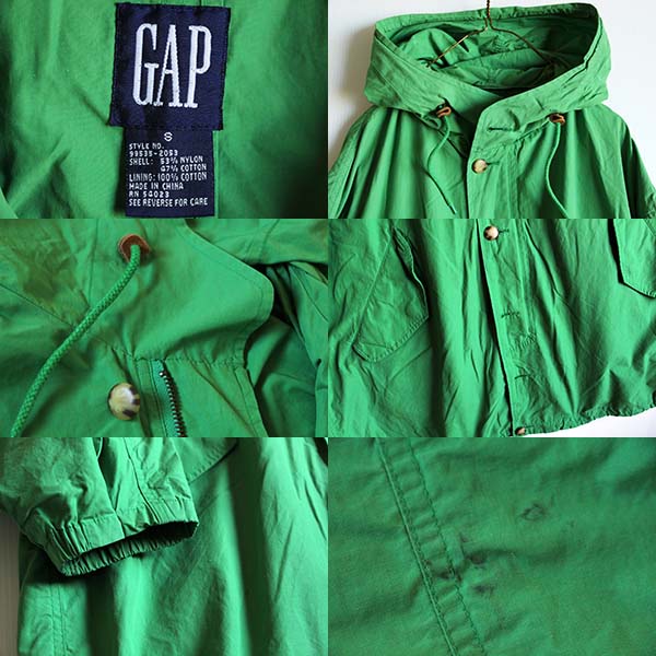 90s GAPギャップ M-51タイプ モッズコート 黄緑 S - Sixpacjoe Web Shop