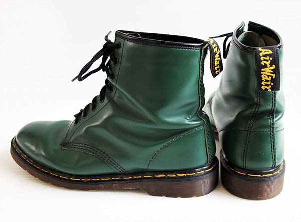英国製 DR.MARTENSドクターマーチン 8ホールブーツ 緑 UK12