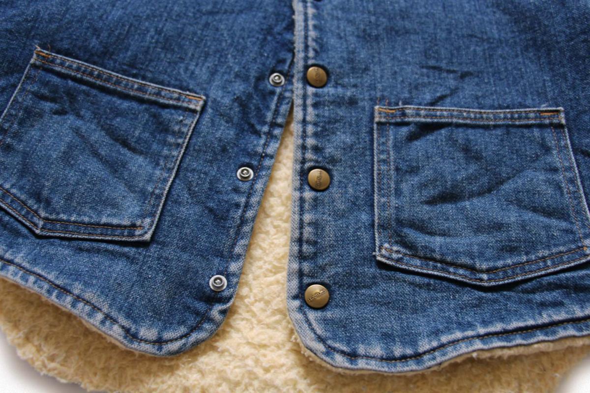 70s carharttカーハート ボアライナー デニムベスト M - Sixpacjoe Web