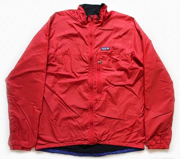 90s USA製 patagoniaパタゴニア ナイロン ゼファージャケット 赤 L