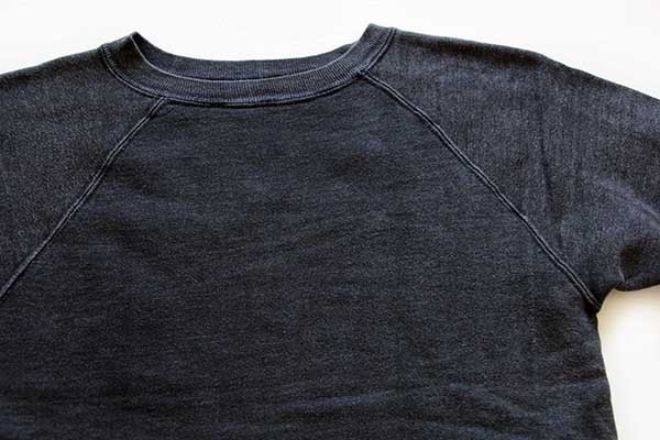 60s UNKNOWN 無地 ツートン コットン スウェット 黒 フェード