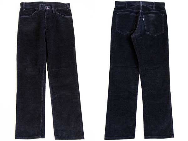 80s Levi'sリーバイス 519-1558 コーデュロイパンツ 黒 w32