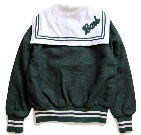 90s USA製 Holloway パッチ付き セーラーカラー メルトン ウール