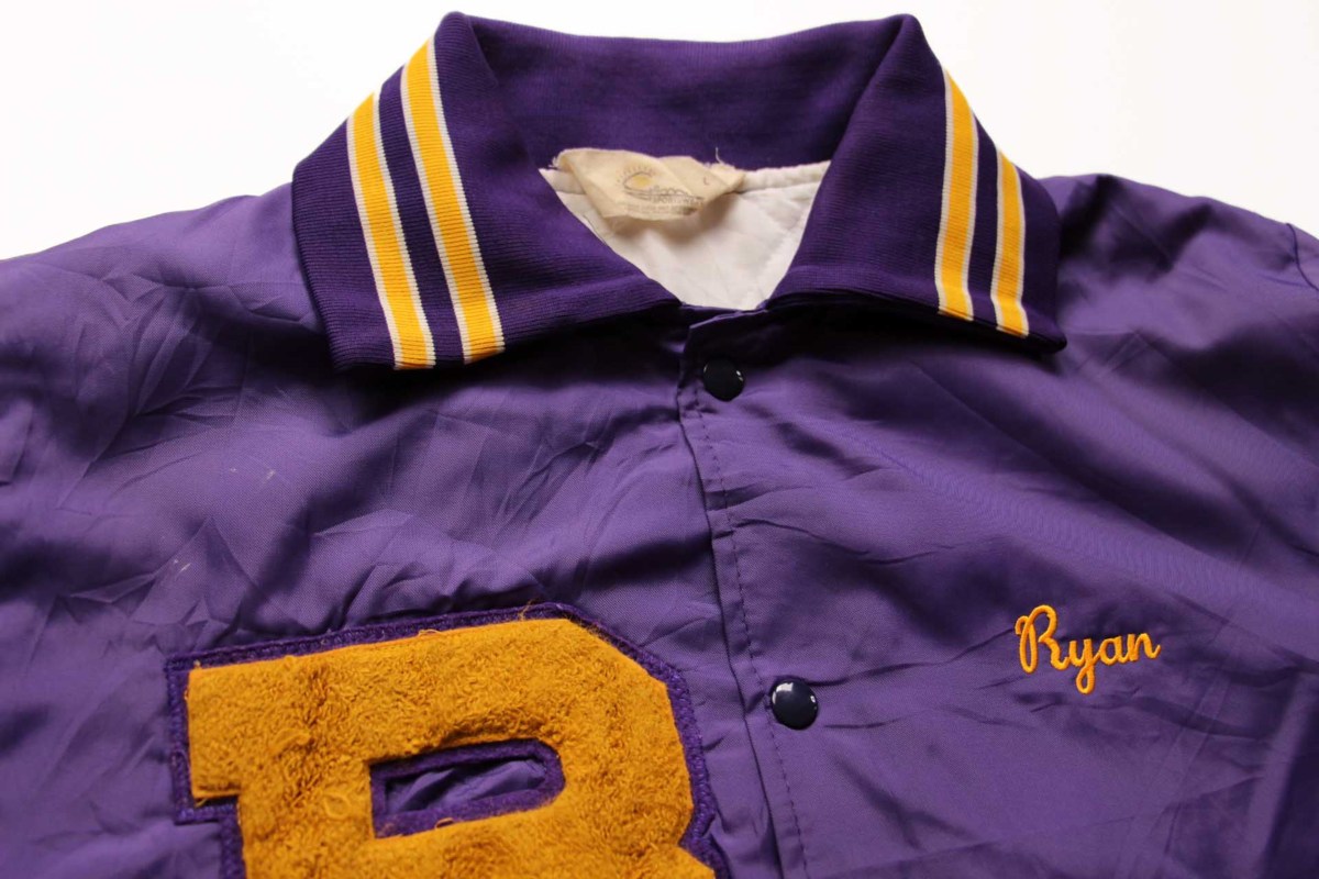 90s USA製 gem SPORTSWEAR 刺繍&パッチ付き キルティングライナー