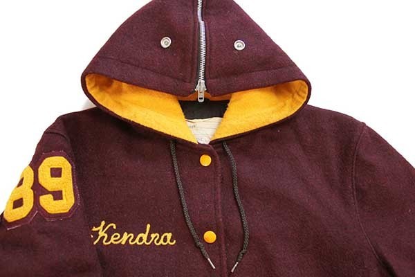 80s USA製 DeLONGデロング チェーン刺繍&パッチ付き セーラーカラー