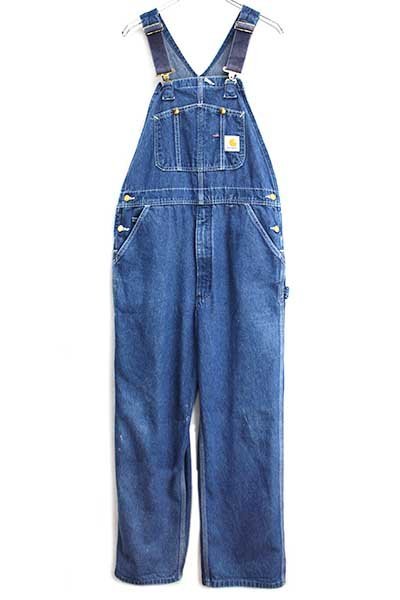 00s メキシコ製 carharttカーハート デニム オーバーオール w36 L32