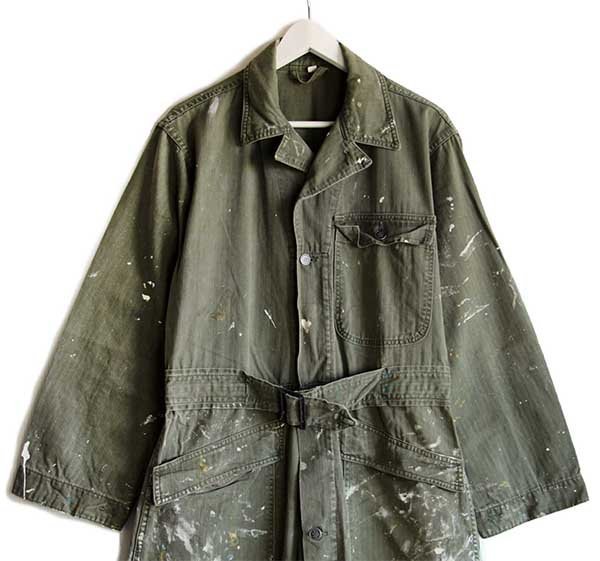 40s 米軍 U.S.ARMY M-43 HBT ヘリンボーンツイル オールインワン