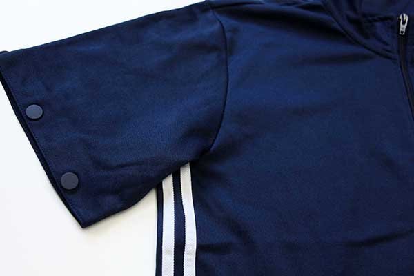 adidasアディダス トレフォイル ロゴ刺繍 2WAY トラックジャケット 紺