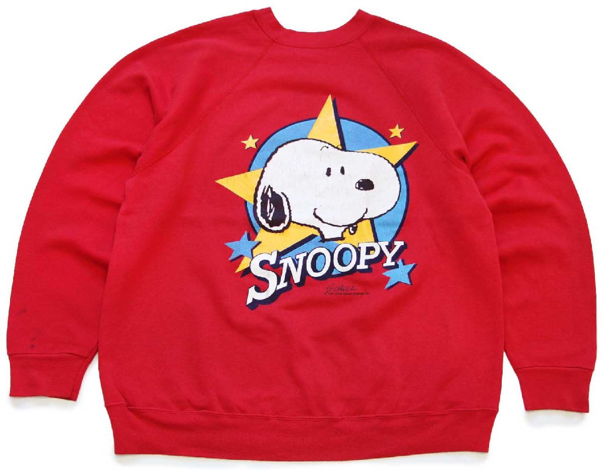 80s USA製 ARTEX SNOOPY スヌーピー スウェット 赤 L - Sixpacjoe Web Shop
