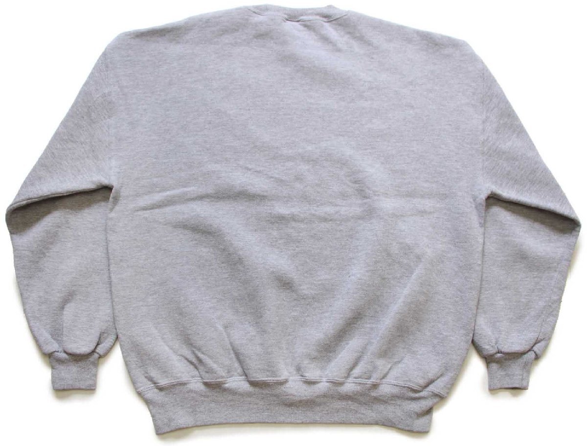 90s メキシコ製 RUSSELLラッセル 無地 前V スウェット 杢グレー XL