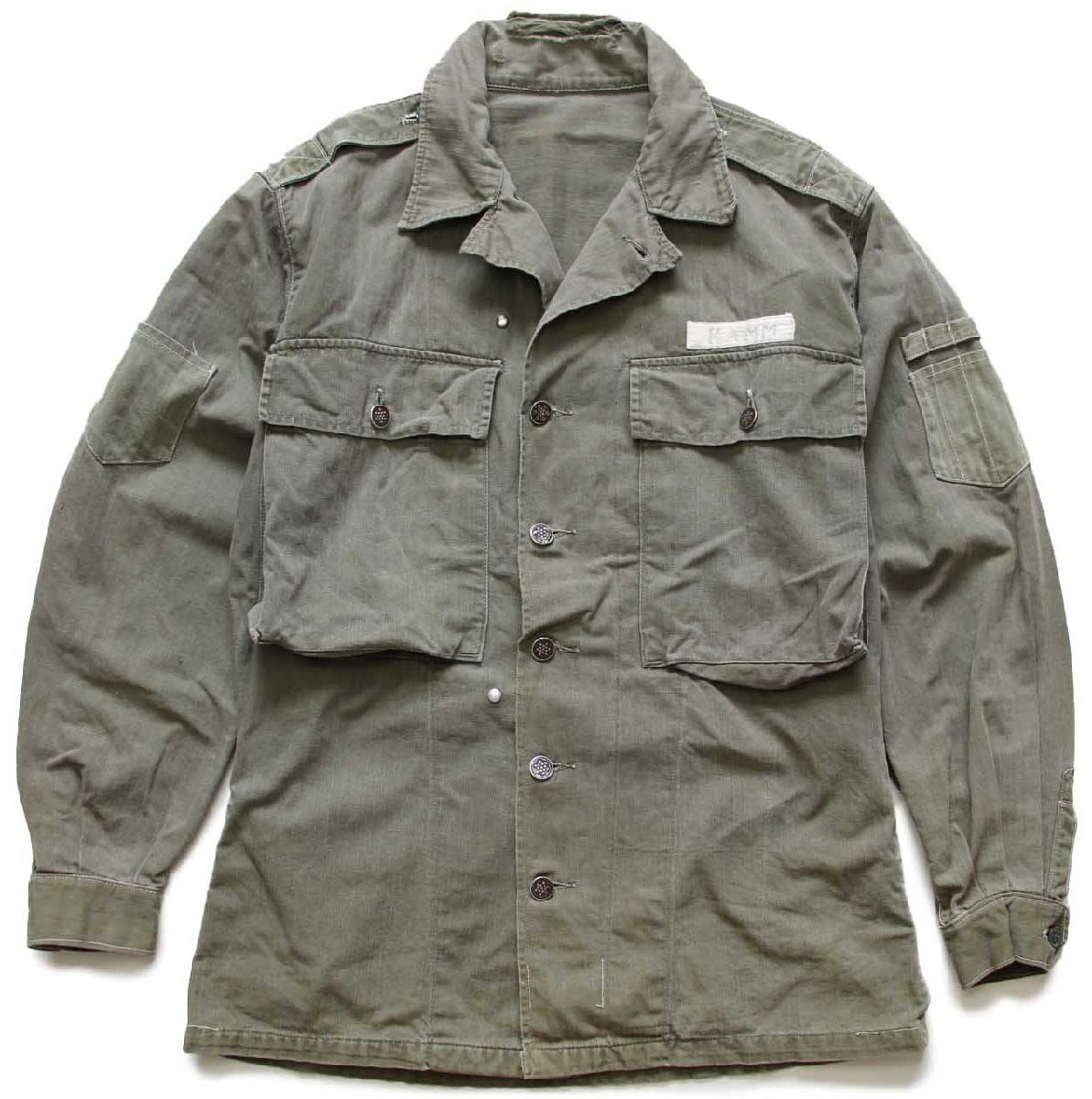 40s 米軍 U.S.ARMY PURITAN M-43 パッチ付き 13スター HBTヘリンボーン