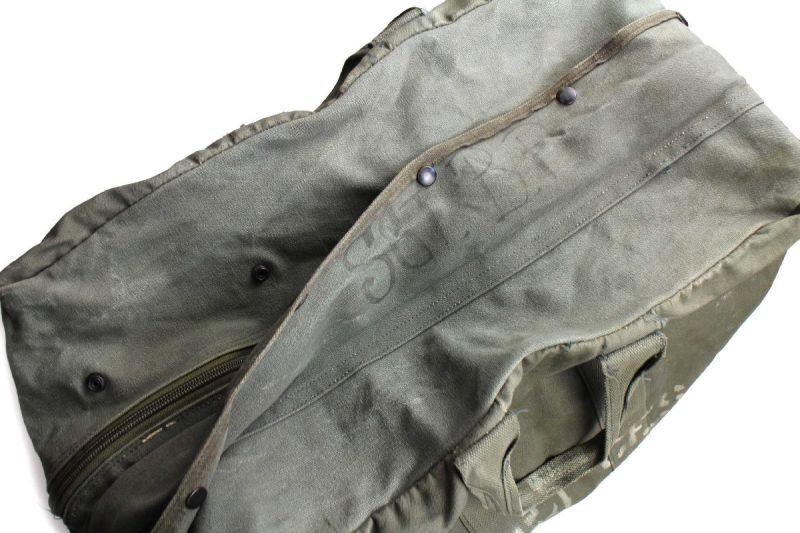80s 米軍 ステンシル フライヤーズ キットバッグ セージグリーン