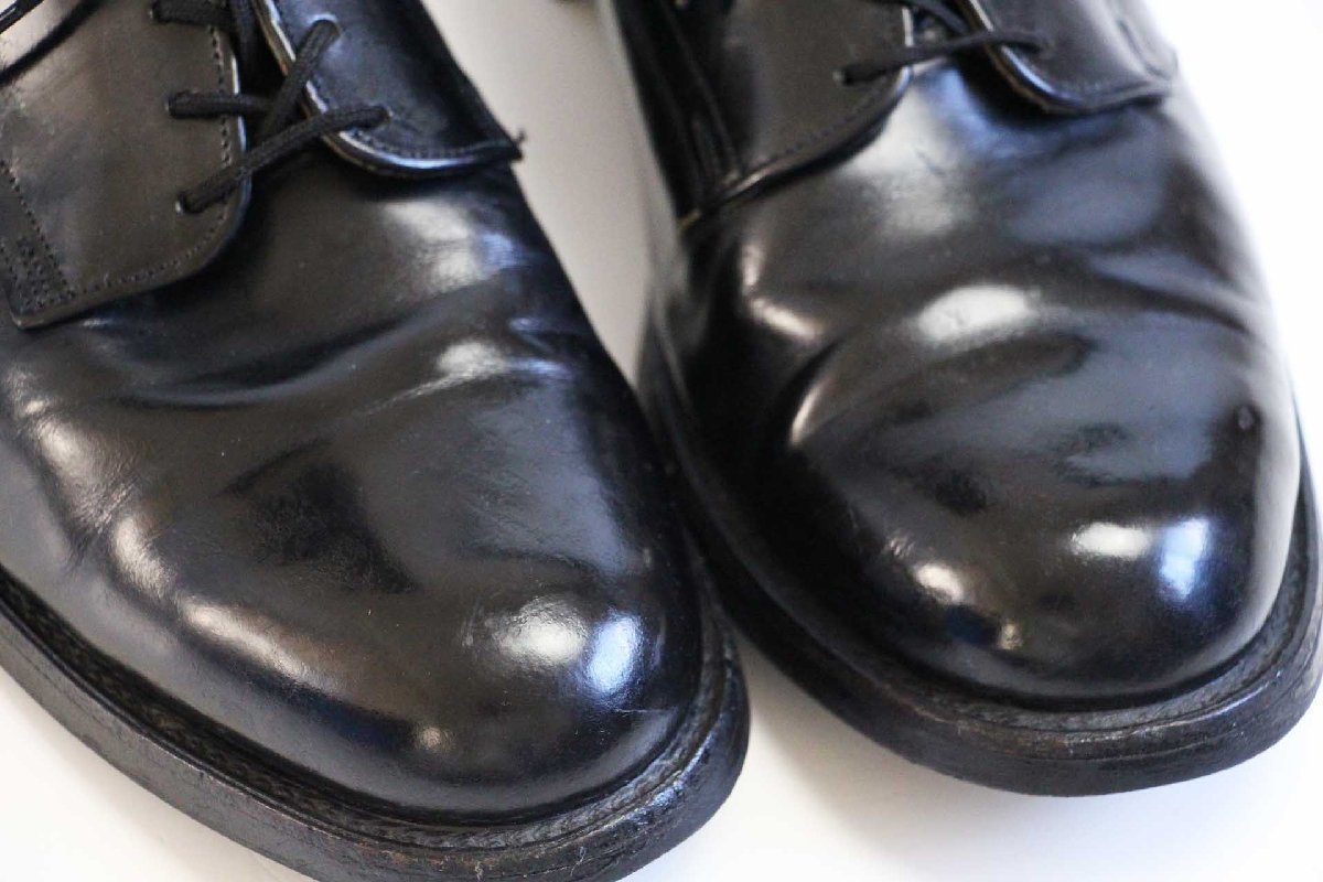 80s 米軍 サービスシューズ レザーシューズ 黒 6W☆革靴 - Sixpacjoe
