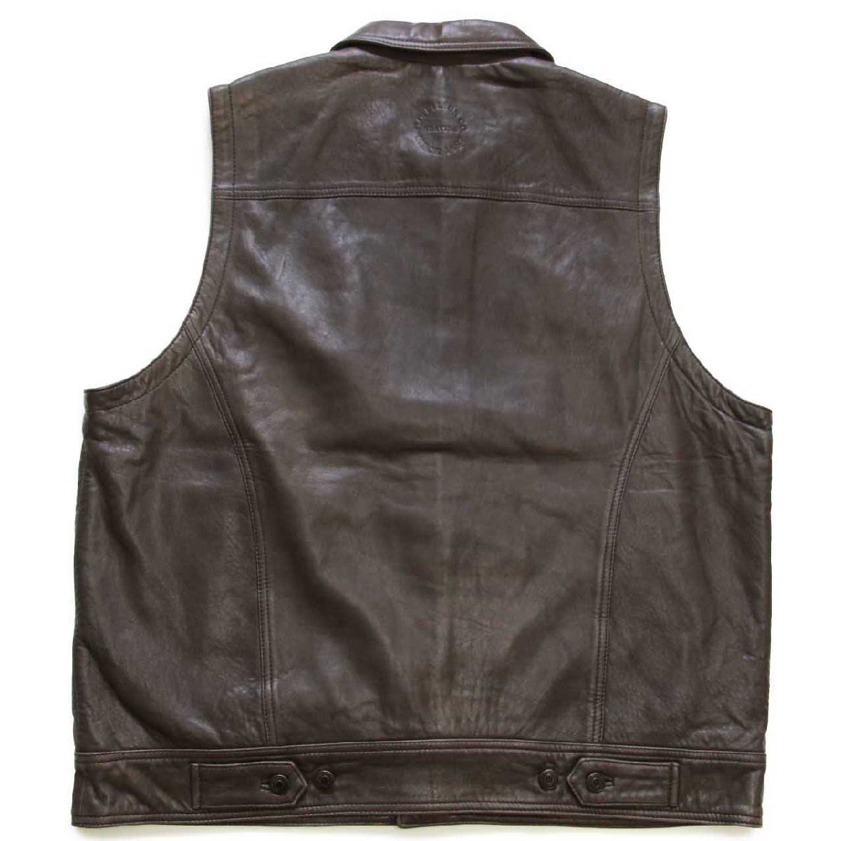 FILSONフィルソン タータンチェック ウールライナー ラムレザー ベスト