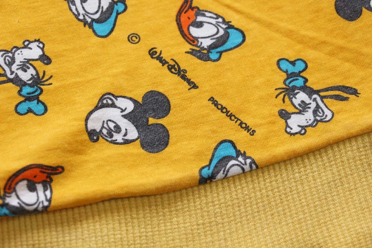 80s イタリア製 Disneyディズニー ミッキー マウス 全面 両面 アート