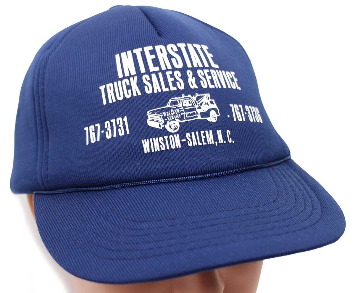 80s INTERSTATE TRUCK SALES&SERVICE トラック キャップ 紺