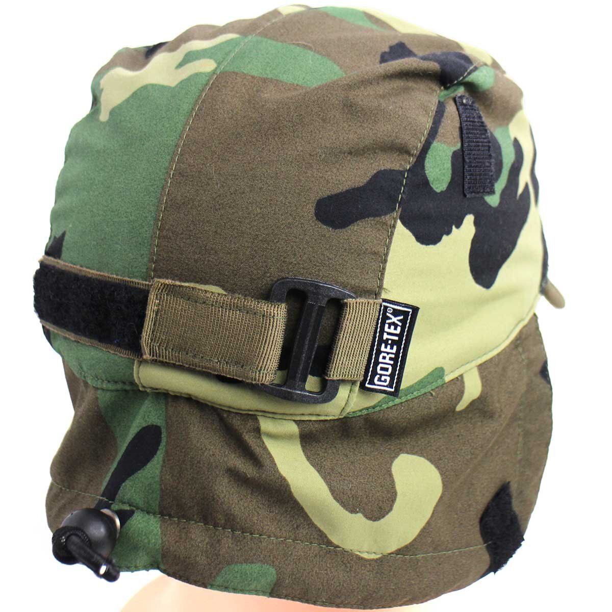 90s イタリア軍 ウッドランドカモ フリースライナー 耳当て付き GORE