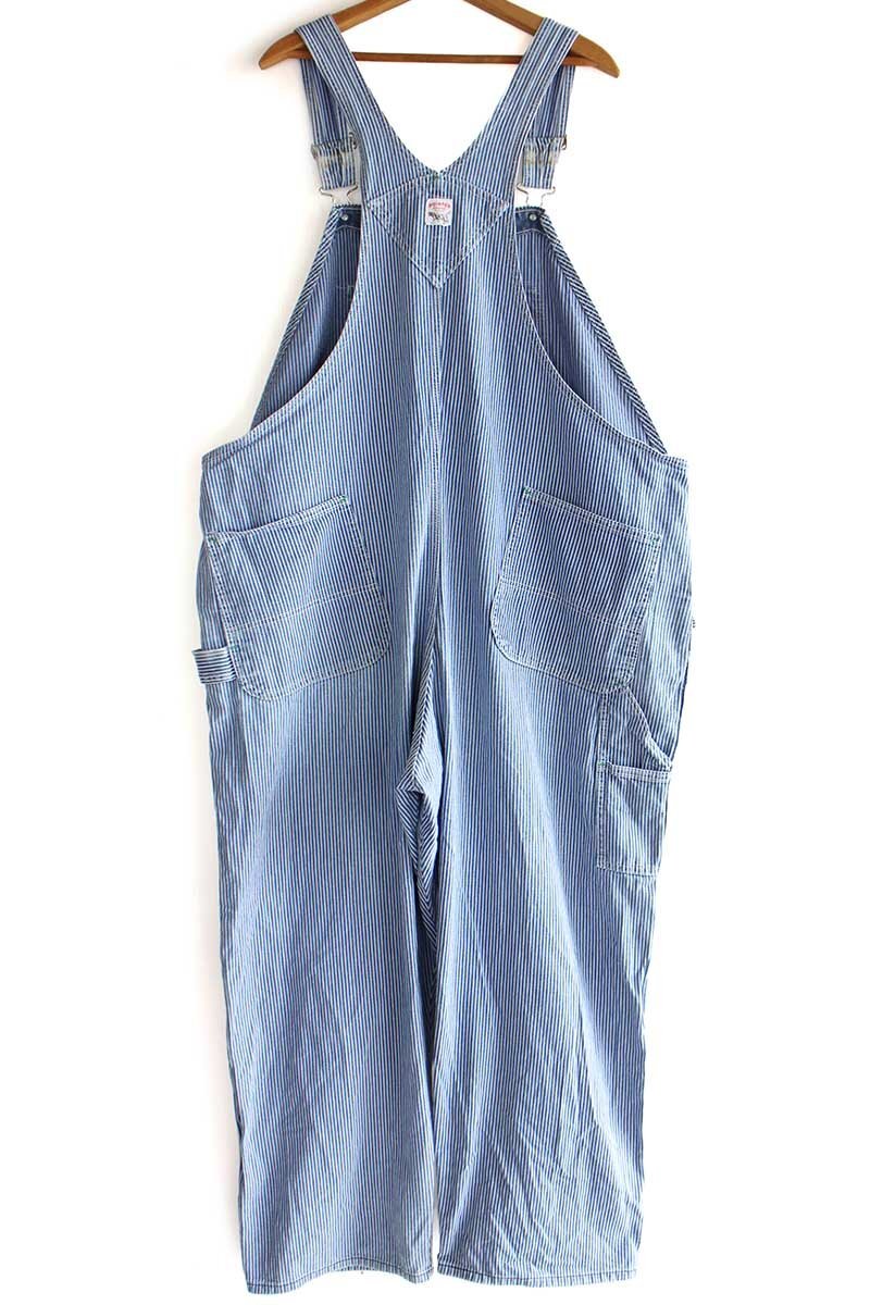90s POINTERポインター エプロン付き ダメージ ヒッコリー ストライプ