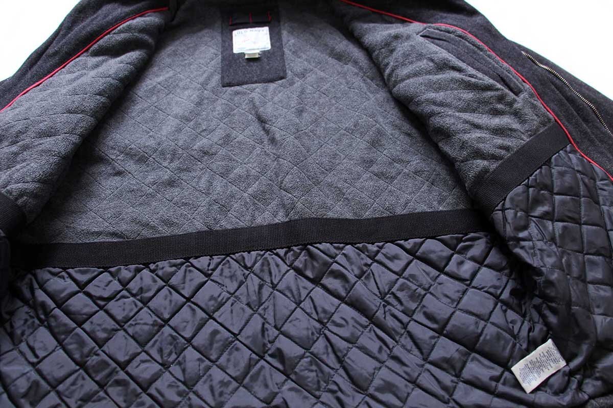 00s OLD NAVYオールドネイビー キルティングライナー ウールジャケット