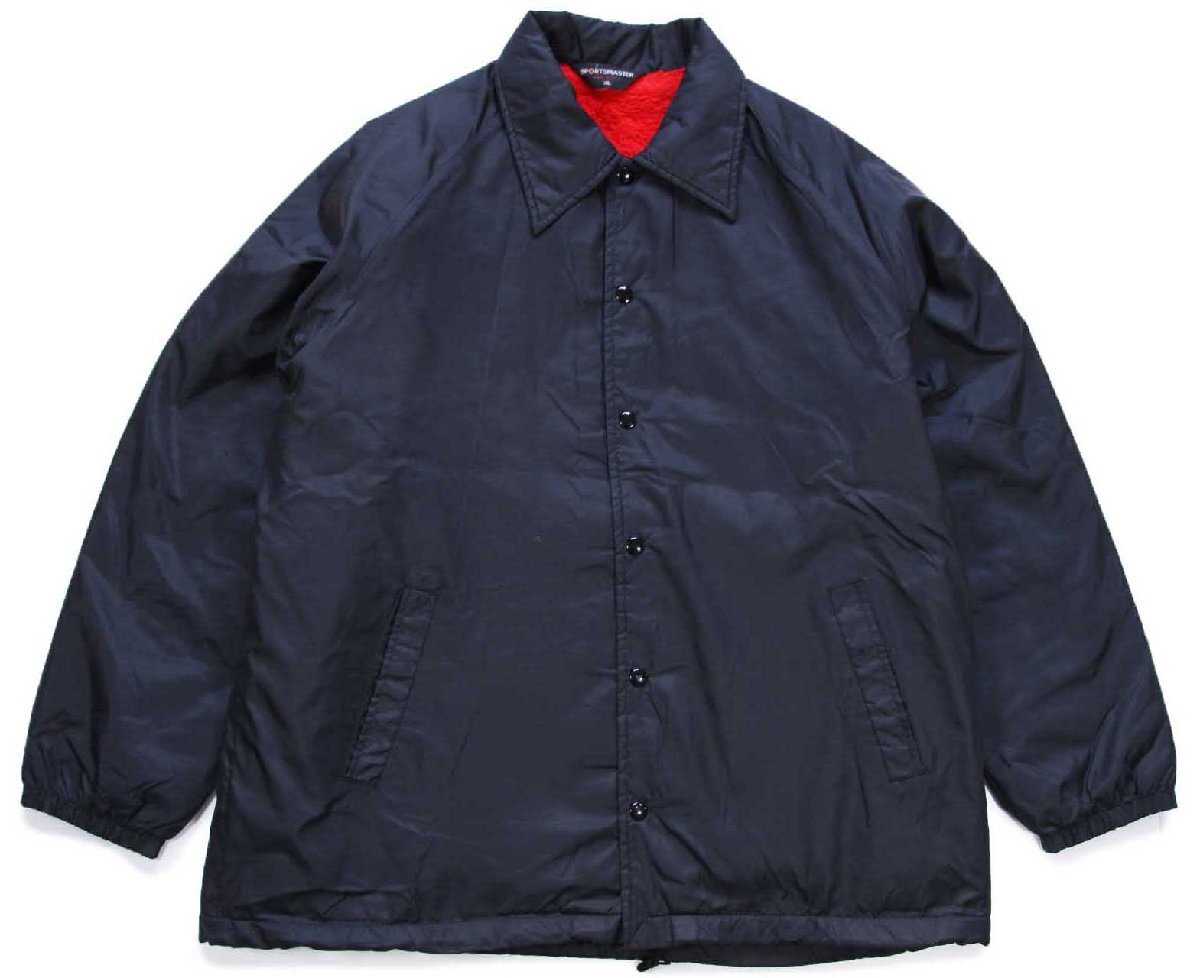 80s USA製 SPORTSMASTER 無地 ボアライナー ナイロン コーチジャケット