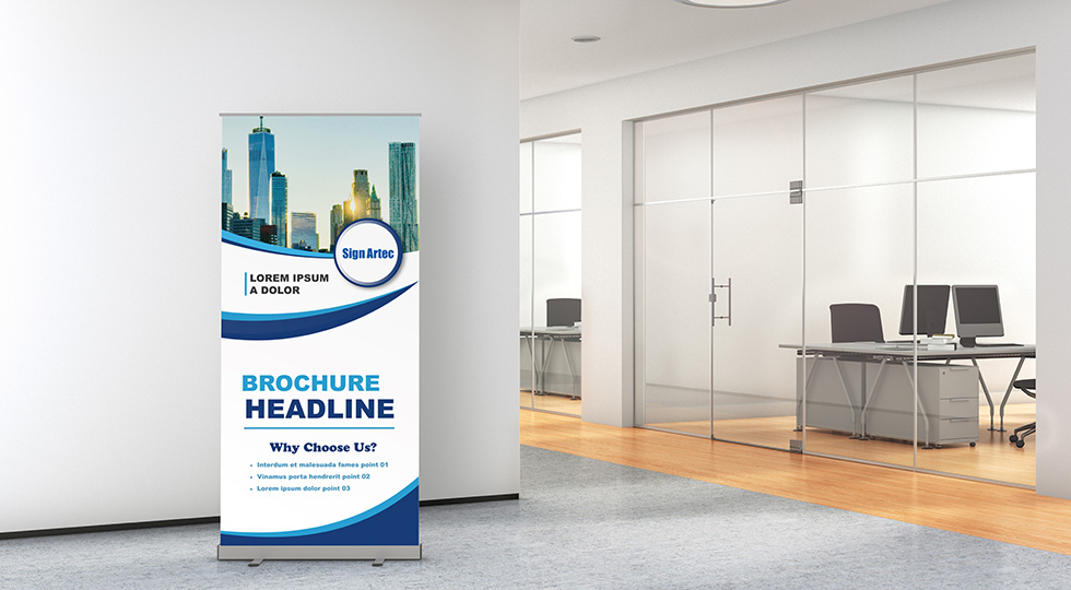 ロールアップバナースタンド｜印刷込み・完成品でお届け｜サインアーテック