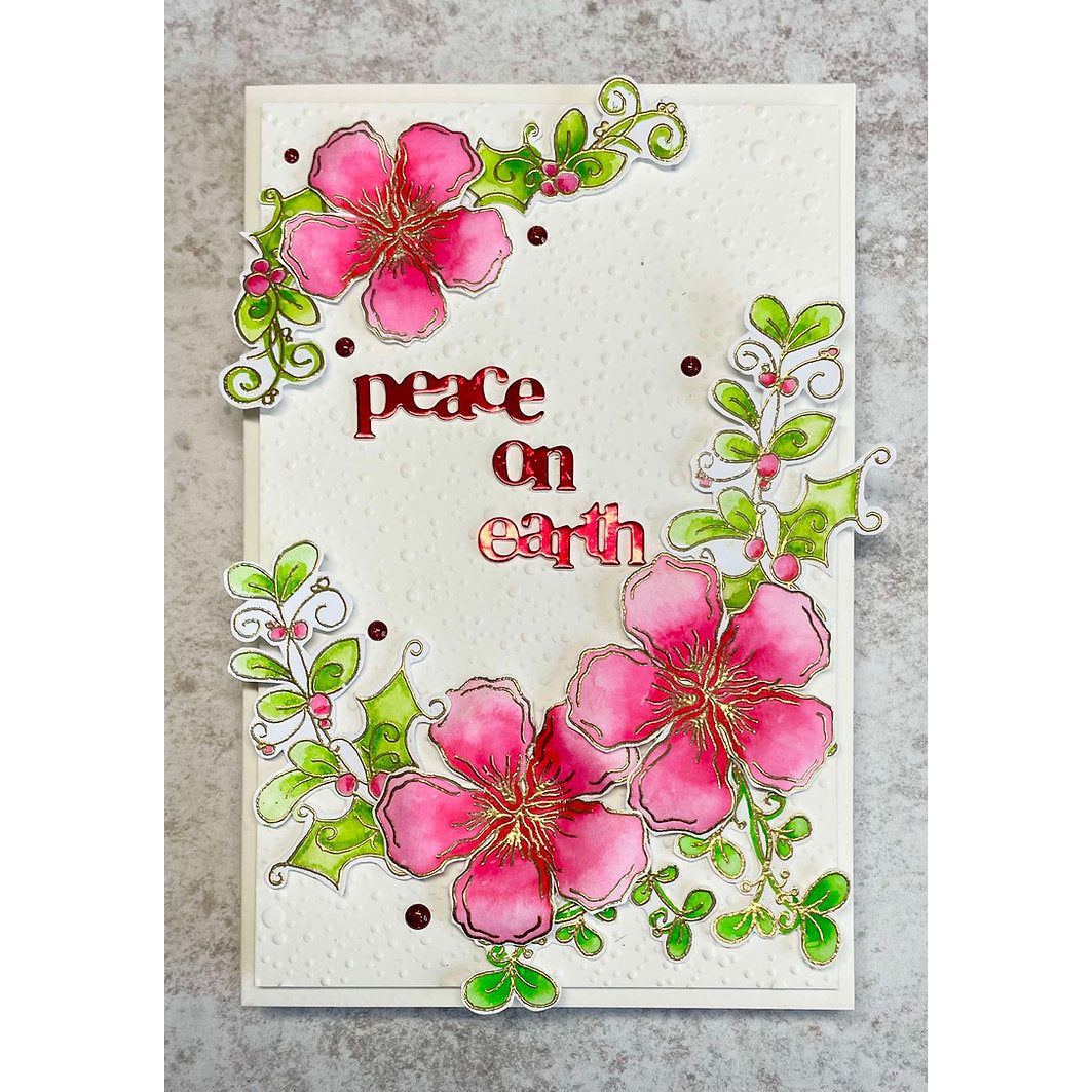 Julie Hickey Designs Emma's Christmas Floras Clear Stamps ds-es