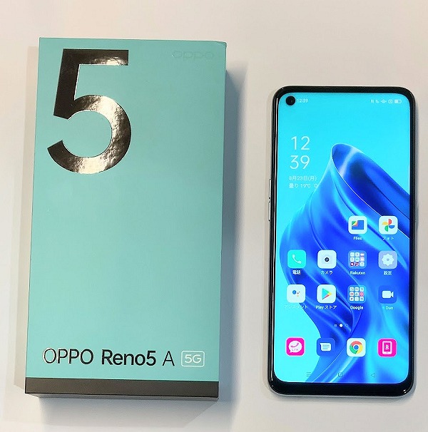 OPPO RENO 5A（楽天版）A103OP SIMフリー OPPO RENO 5A（楽天版
