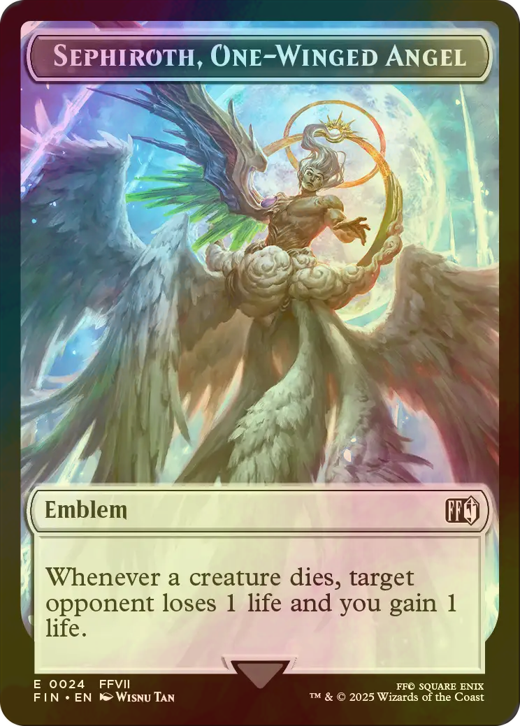 MTG マジック大戦祭 ステンレストークン 片翼の天使、セフィロス MTG