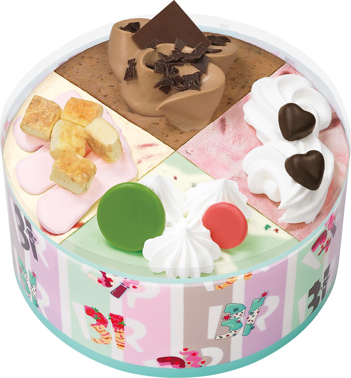 サーティワン50周年アイスケーキ「50th アニバーサリーパレット4」発売