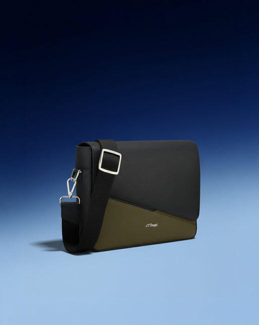 S.T. Dupont X Bag | Mini Black Leather Handbag