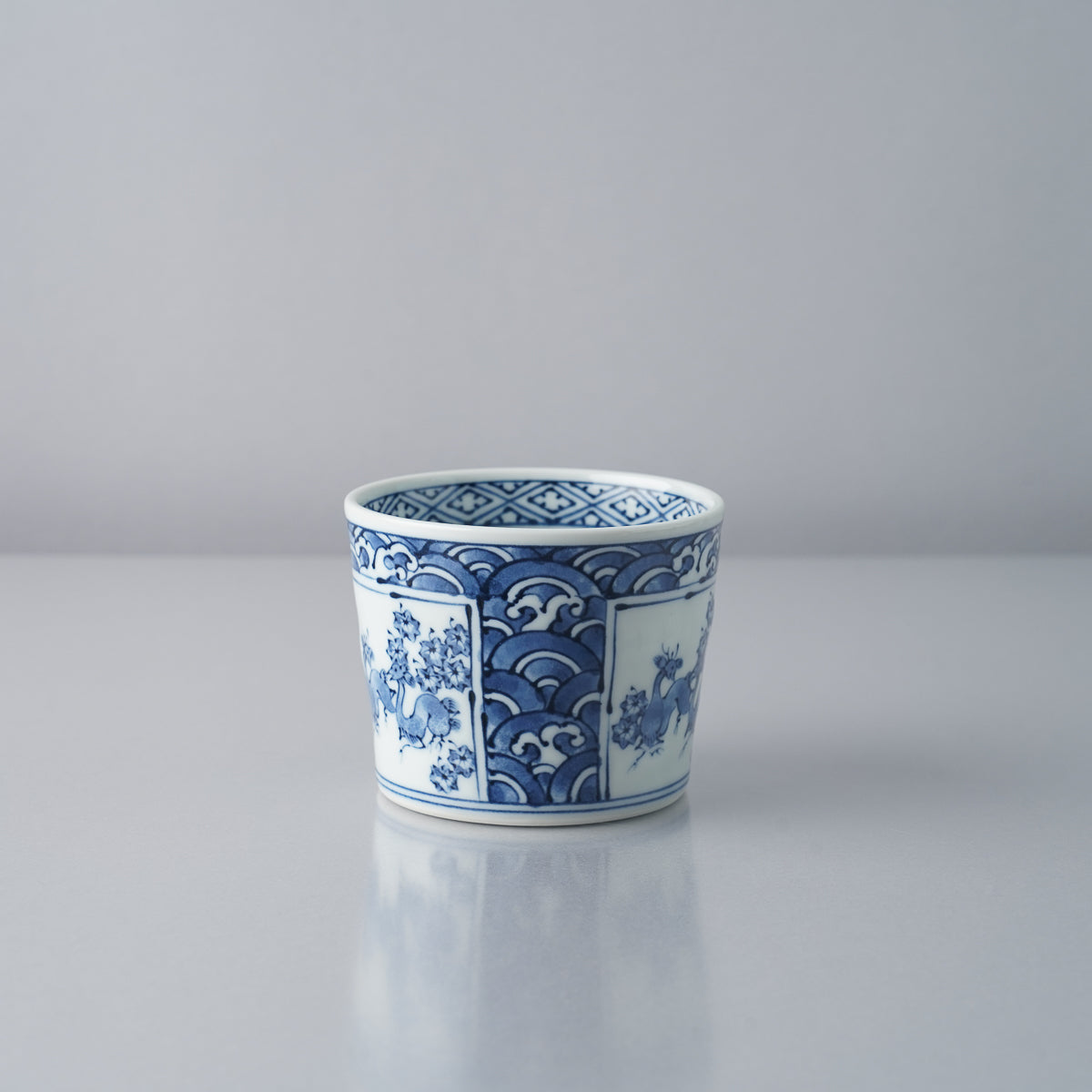 波佐見焼 染付 手彫そば猪口 190ml 高山陶器の通販｜Studio1156