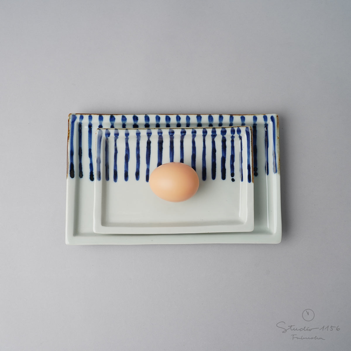 波佐見焼 濃十草 長角皿 (小) 17.5cm 敏彩窯の通販｜Studio1156